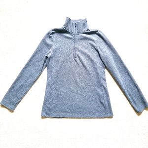 Gap Gray Half-Zip Fleece Pullover